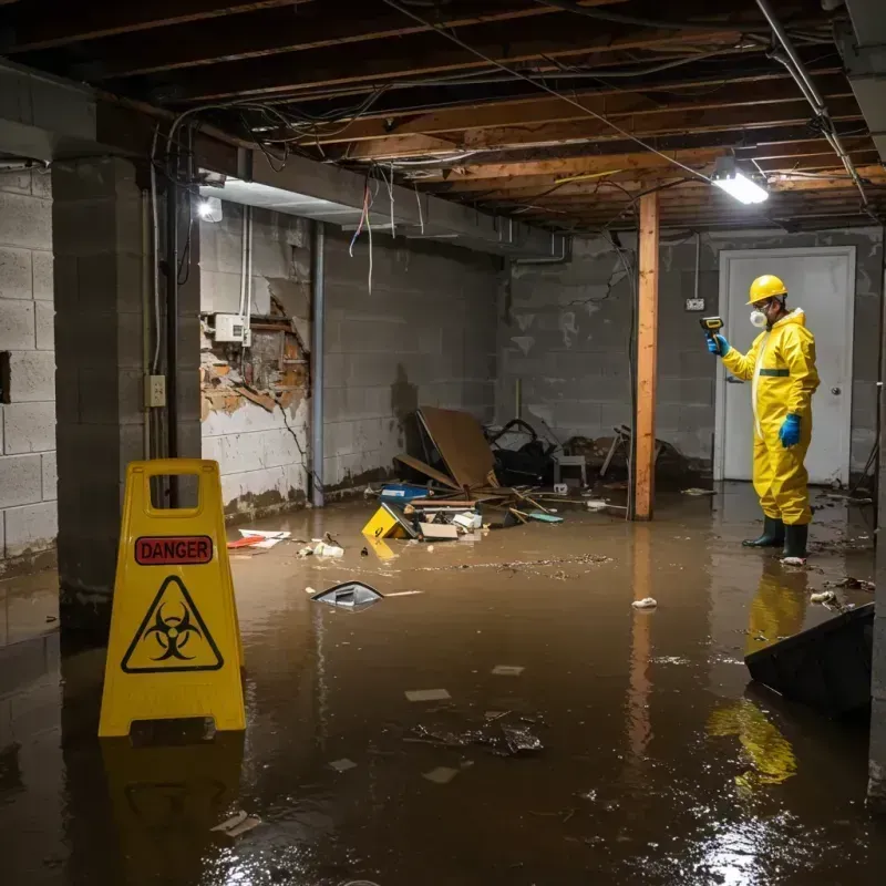 Flooded Basement Electrical Hazard in Warren County, GA Property