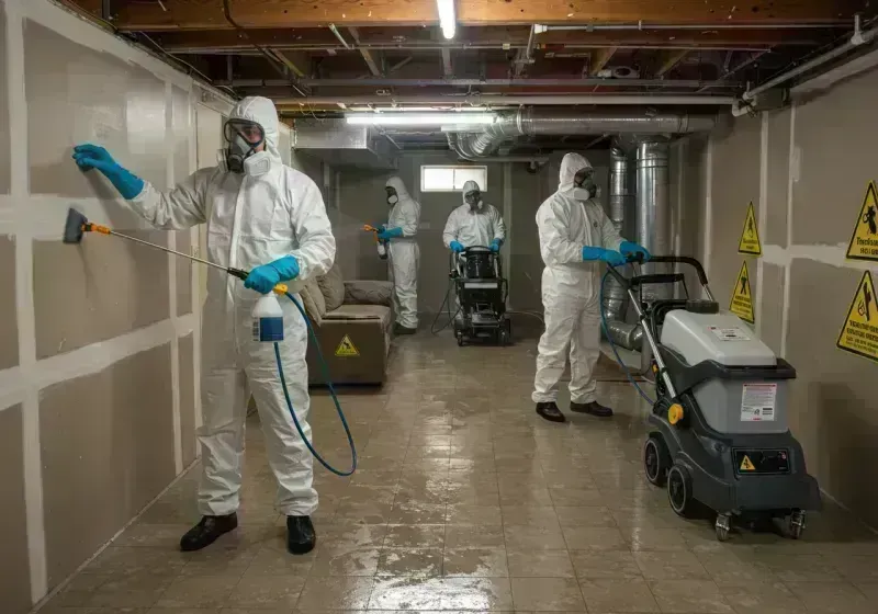 Basement Moisture Removal and Structural Drying process in Warren County, GA